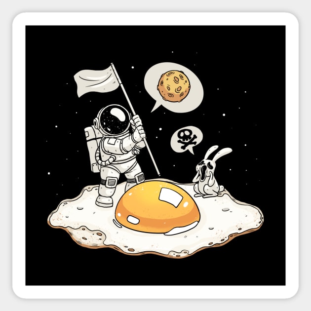 Fried egg planet Sticker by Weeds27